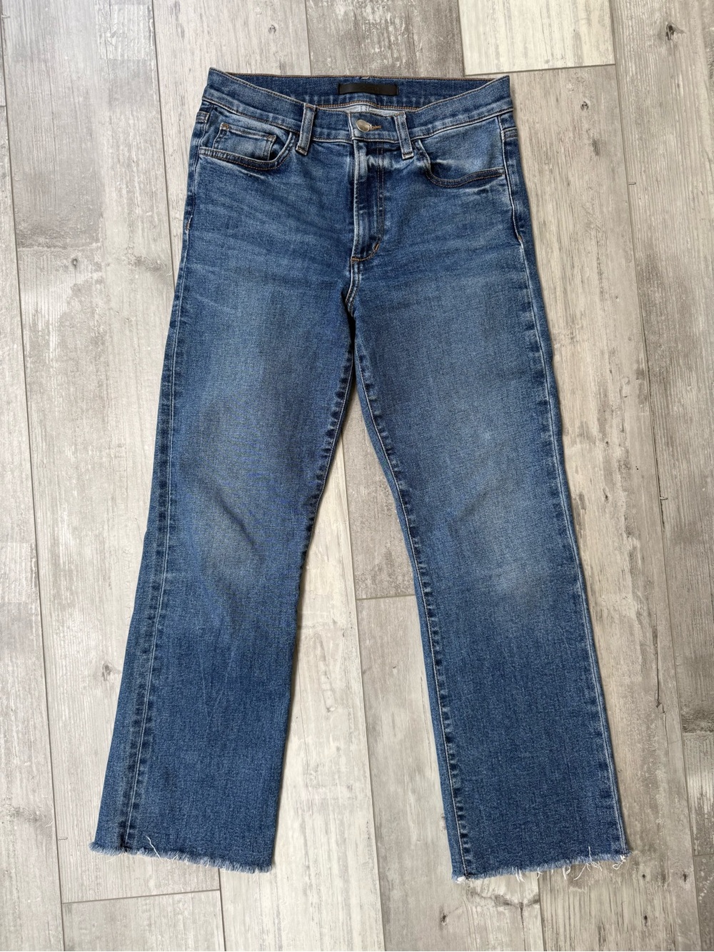 Joe’s Jeans The Callie High Rise Cropped Bootcut Jeans Size 27 Raw Hem
